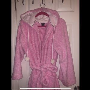 Pink Fur Robe